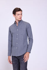 Milano Camisa Comfort Fit Gris Oscuro