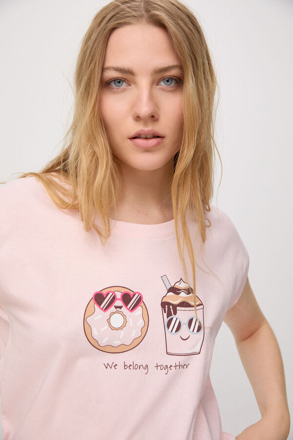 Fifty Outlet PIJAMA CORTO DONUT Rosa