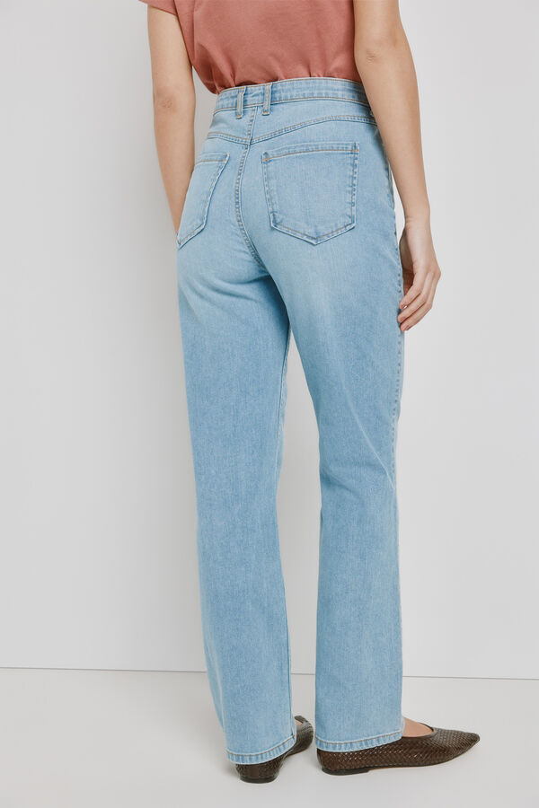 Milano Cal&ccedil;a regular em denim Azul