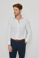 Milano Camisa vestir manga larga Blanco