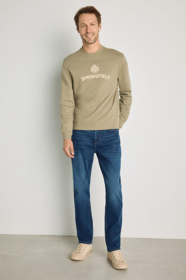 Springfield Sweatshirt gola redonda com logo C&aacute;qui