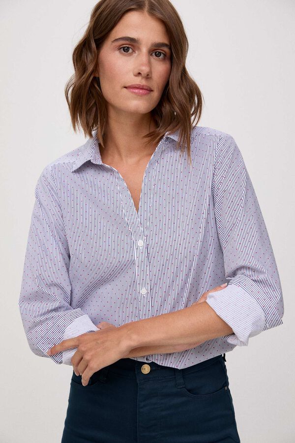 Fifty Outlet Camisa Office Azul