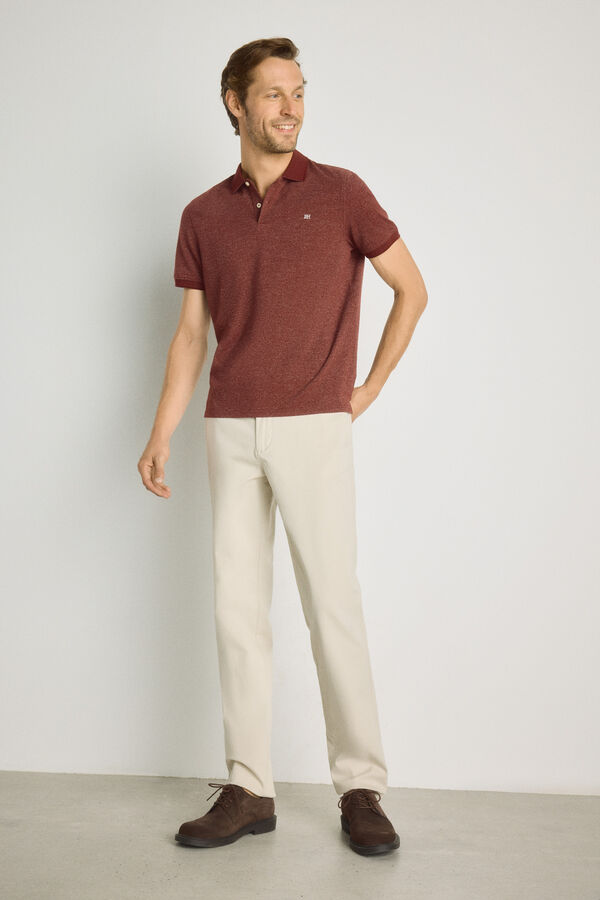 Pedro del Hierro Polo de manga curta Vermelho