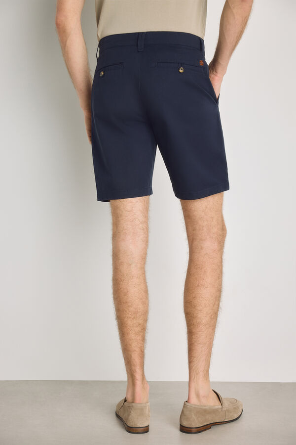 Pedro del Hierro Bermuda lisa Navy