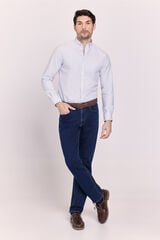 Milano Camisa de manga comprida &agrave;s riscas C&aacute;qui