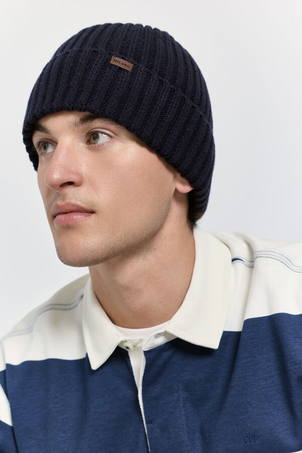 Milano Polo riscas estilo rugby Marinho