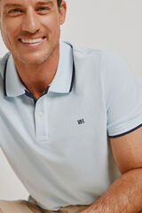 Pedro del Hierro Polo de manga curta Azul claro
