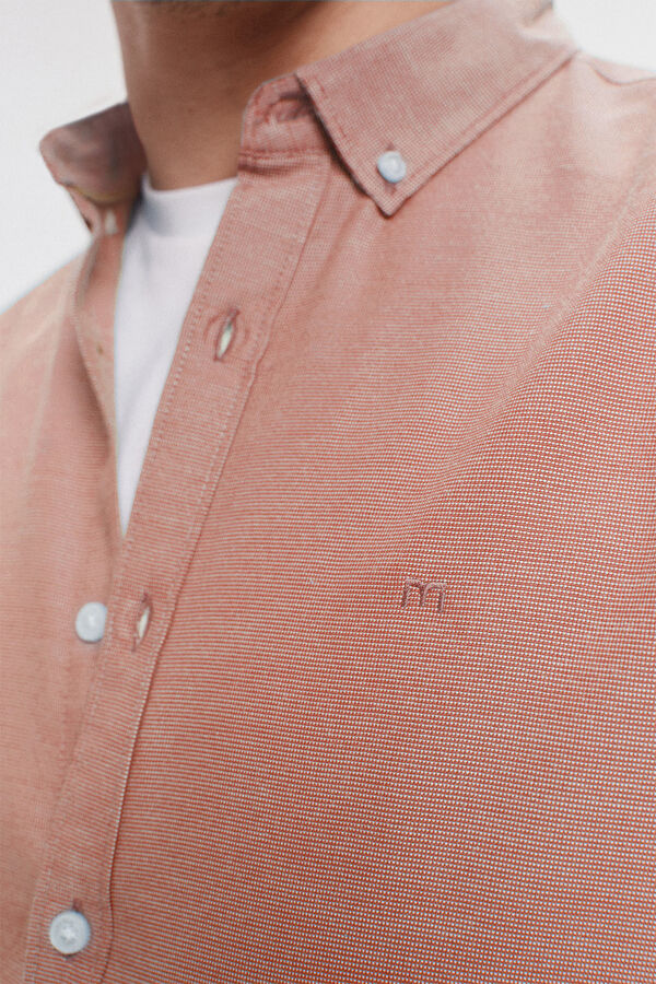 Milano Camisa Manga Curta Coral