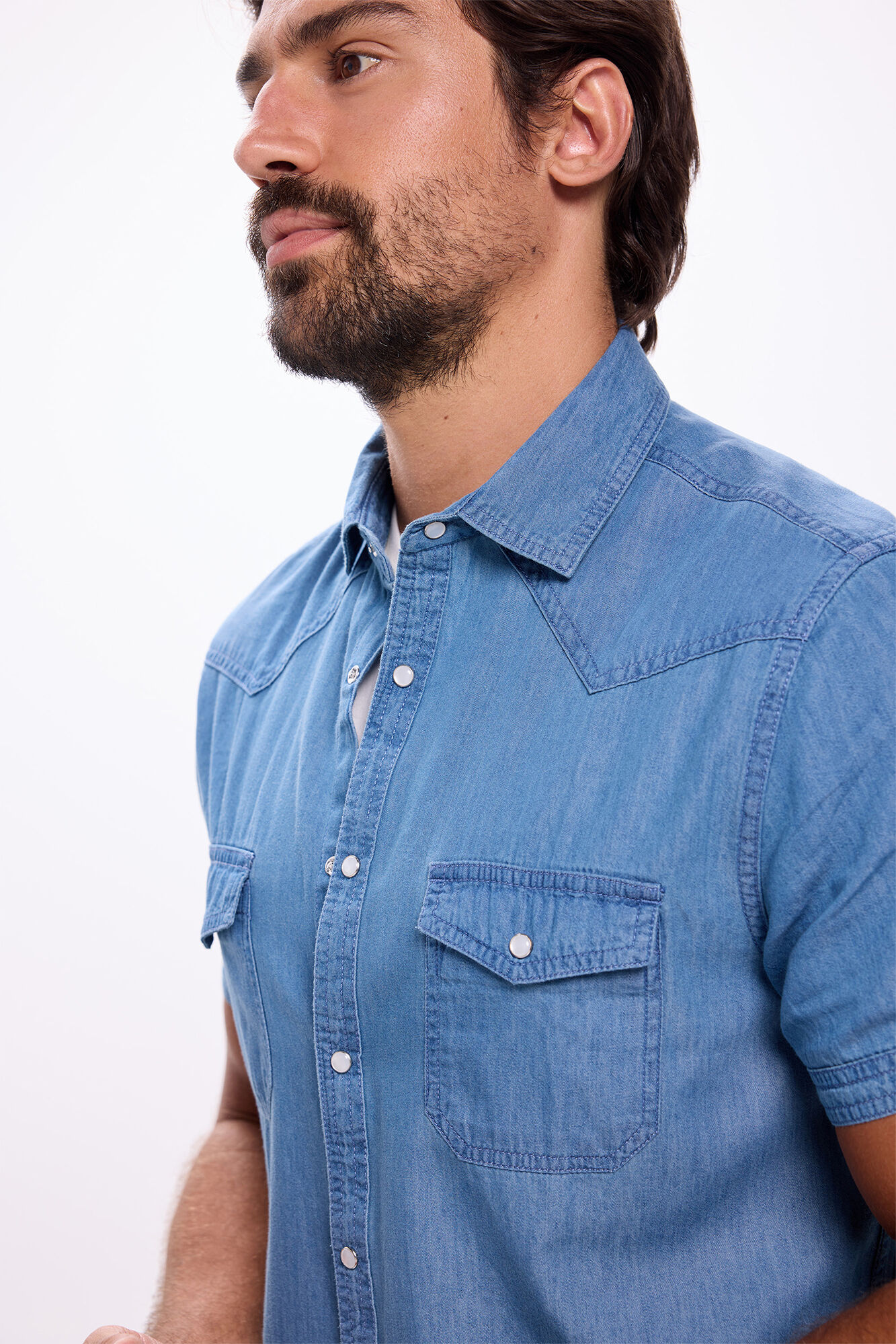 Milano Camisa Denim Sport