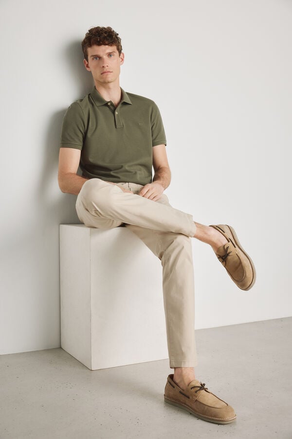 Milano Cal&ccedil;as chino slim Camel
