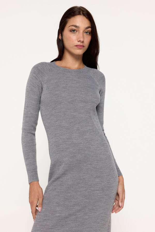 Milano Vestido tricot Gris