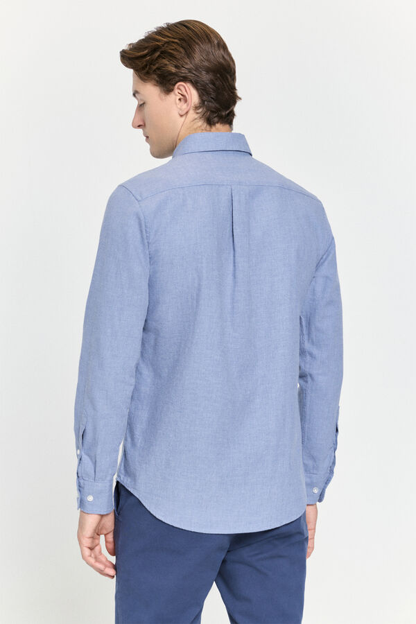 Milano Camisa de sarja com corte relaxado Azul claro