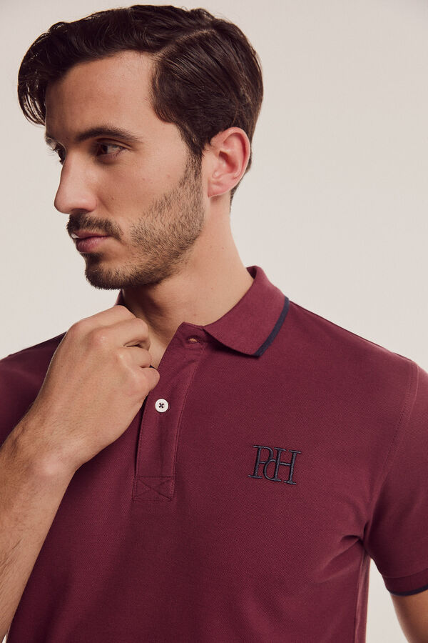 Fifty Outlet Polo Big Logo PDH Maroonn