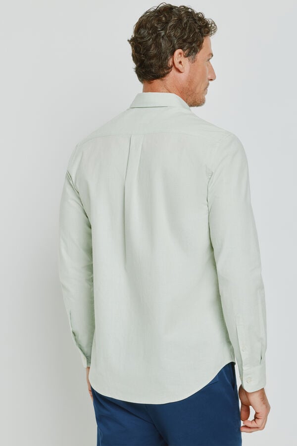Milano Camisa estructura manga larga Verde