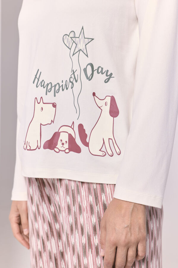 Milano Pijama estampado Bege