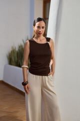 Milano Cal&ccedil;a larga Cinza claro