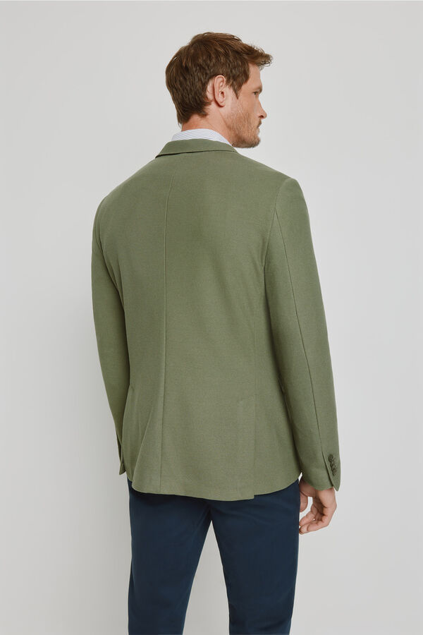 Milano Blazer de malha com estrutura C&aacute;qui