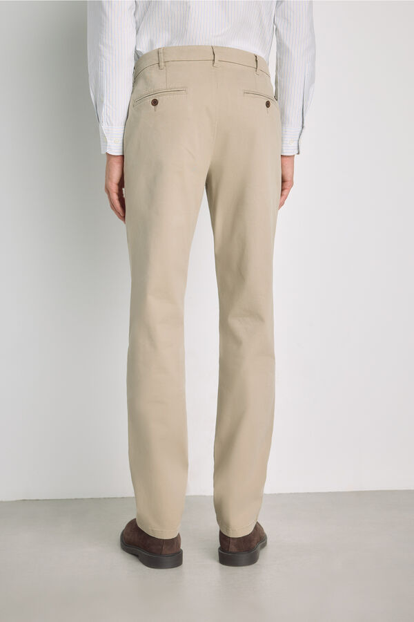 Pedro del Hierro Pantal&oacute;n chino regular fit Beige