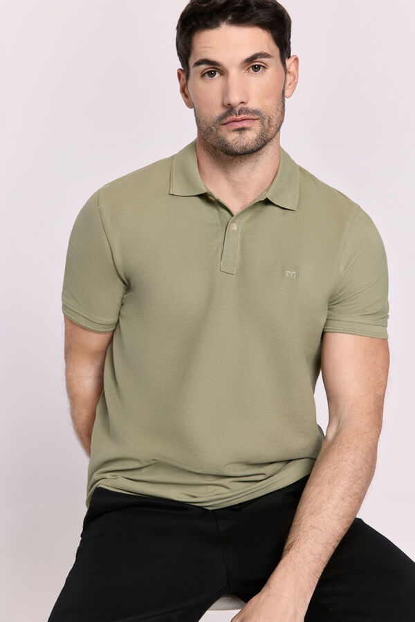 Milano Polo manga curta C&aacute;qui