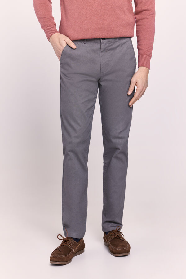 Milano Pantal&oacute;n chino slim fit Gris