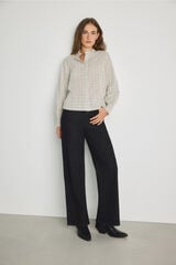 Milano Cal&ccedil;a jeans larga Cinzento oscuro