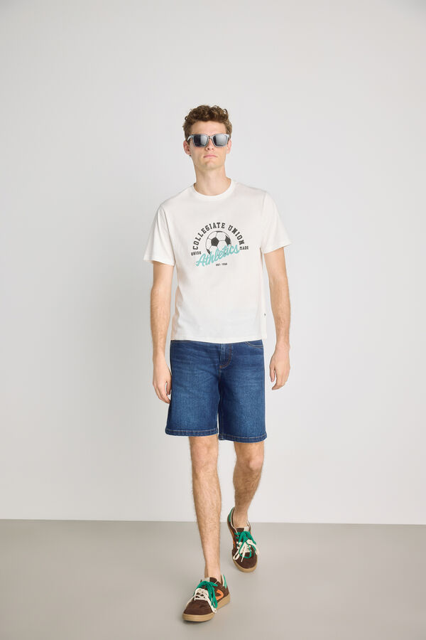 Springfield T-shirt de manga curta Marfim