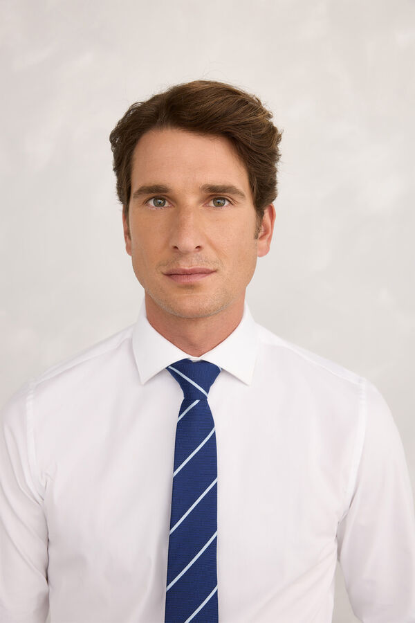 Pedro del Hierro Camisa social Pinpoint Branco