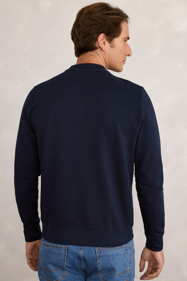 Pedro del Hierro Sudadera Básica Logo Navy