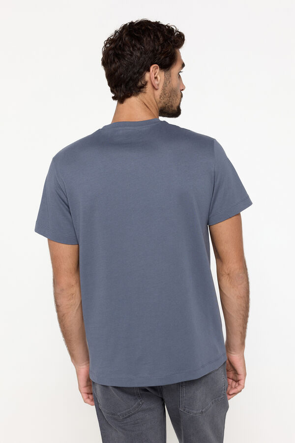 Milano Camiseta Básica 100% Algodão Azul