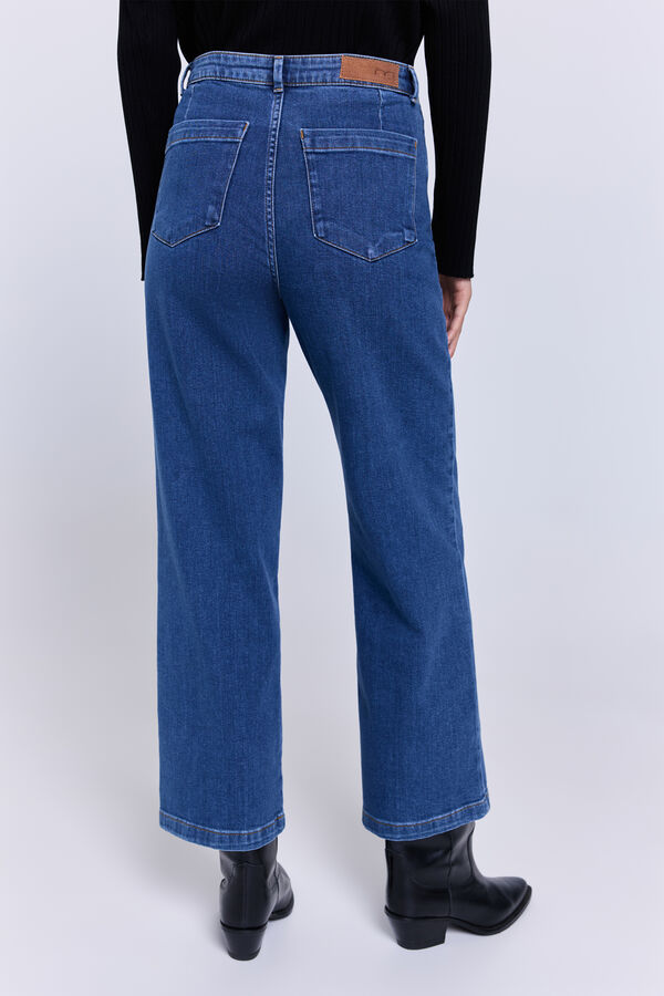 Milano Pantalón denim ancho Azul