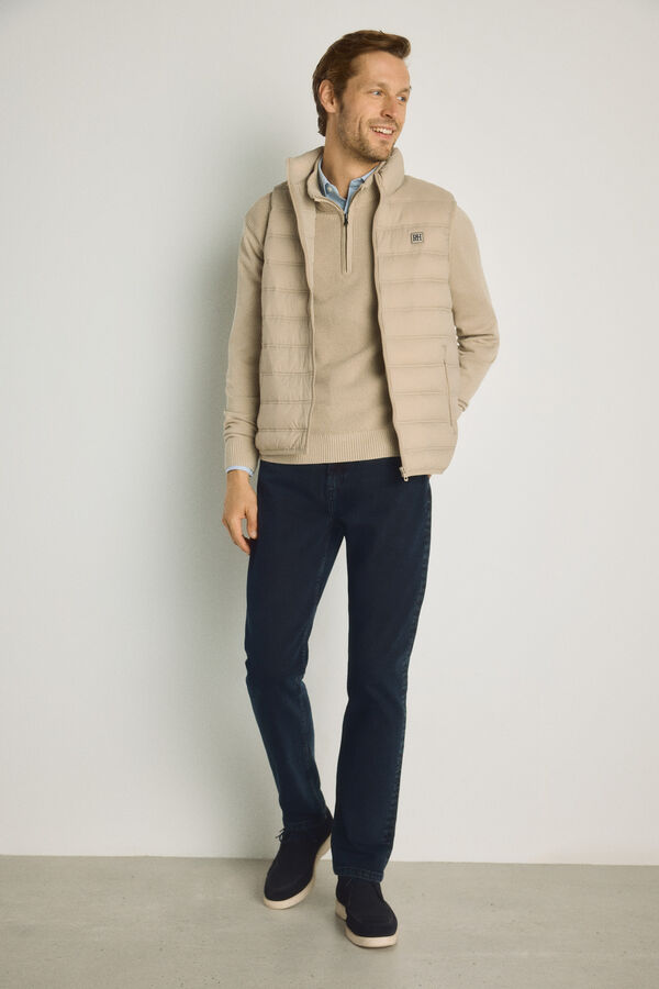 Pedro del Hierro Chaleco acolchado ultralight Beige/Camel