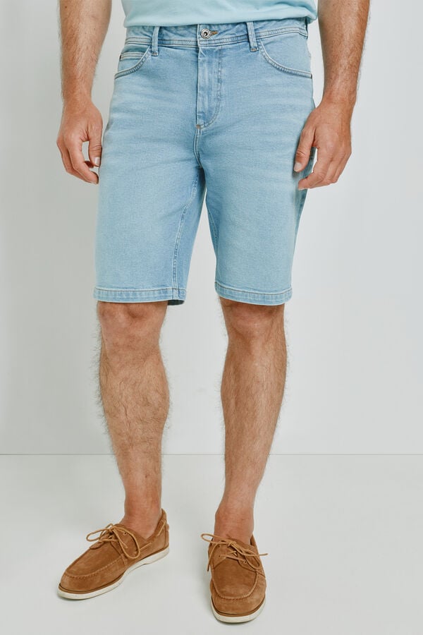 Milano Bermuda vaquera regular fit Azul Claro