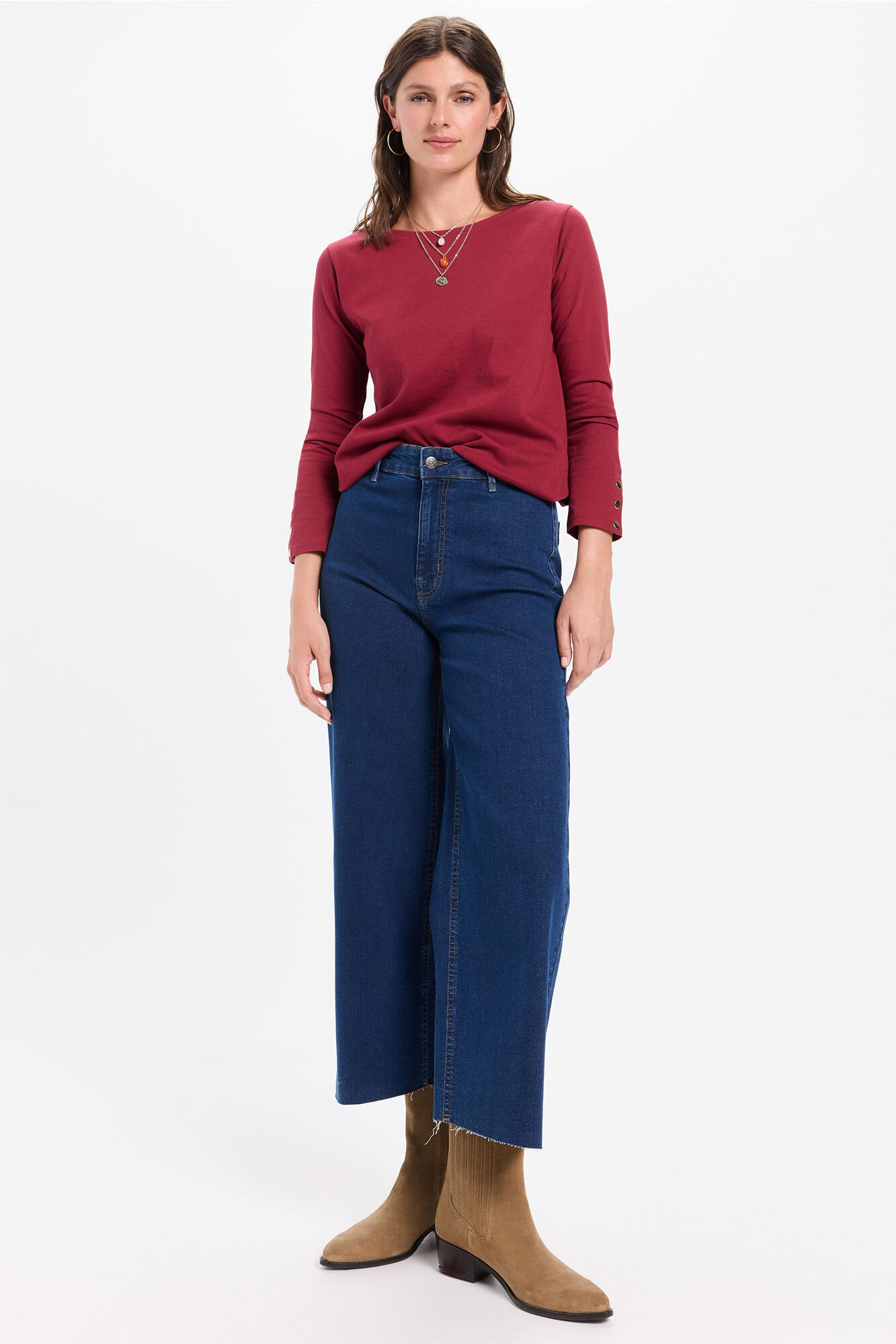 Milano Jeans culotte tiro alto