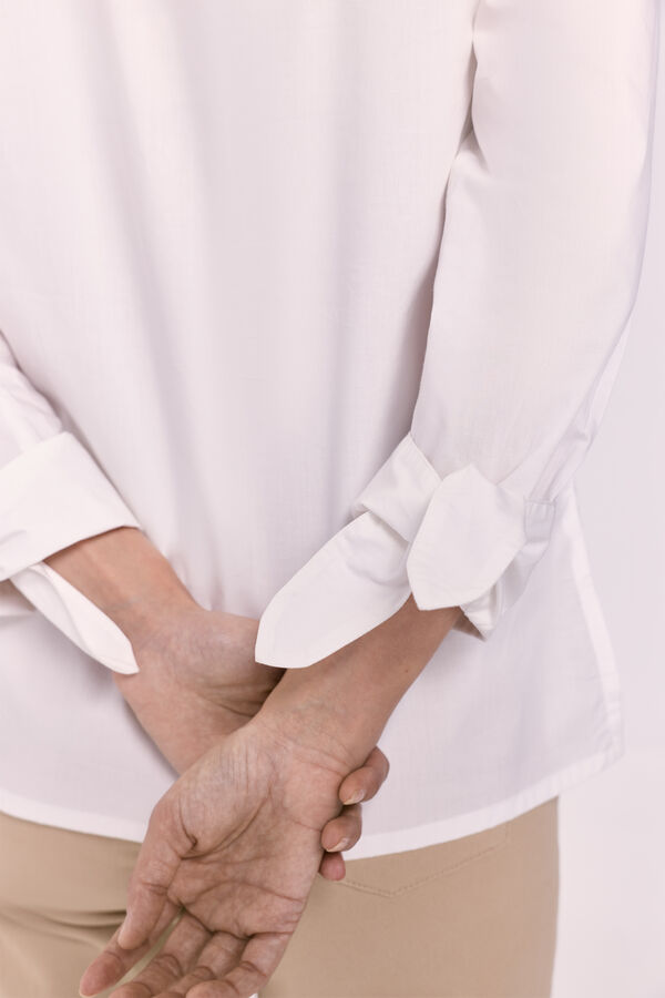 Milano Camisa cuello mao Blanco