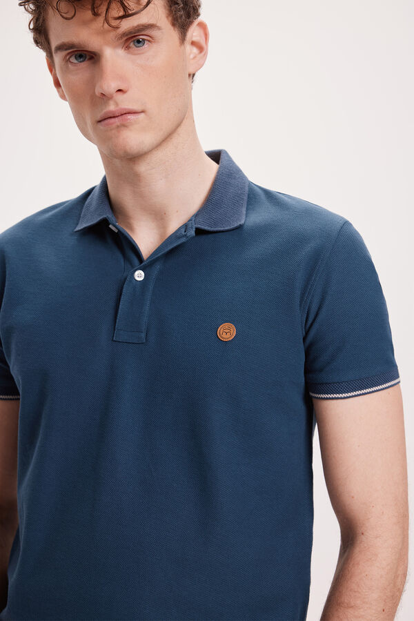 Milano Polo piqu&eacute; Azul