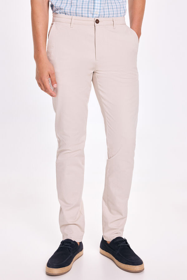 Pedro del Hierro Cal&ccedil;a Chino Pedro Del Hierro Bege