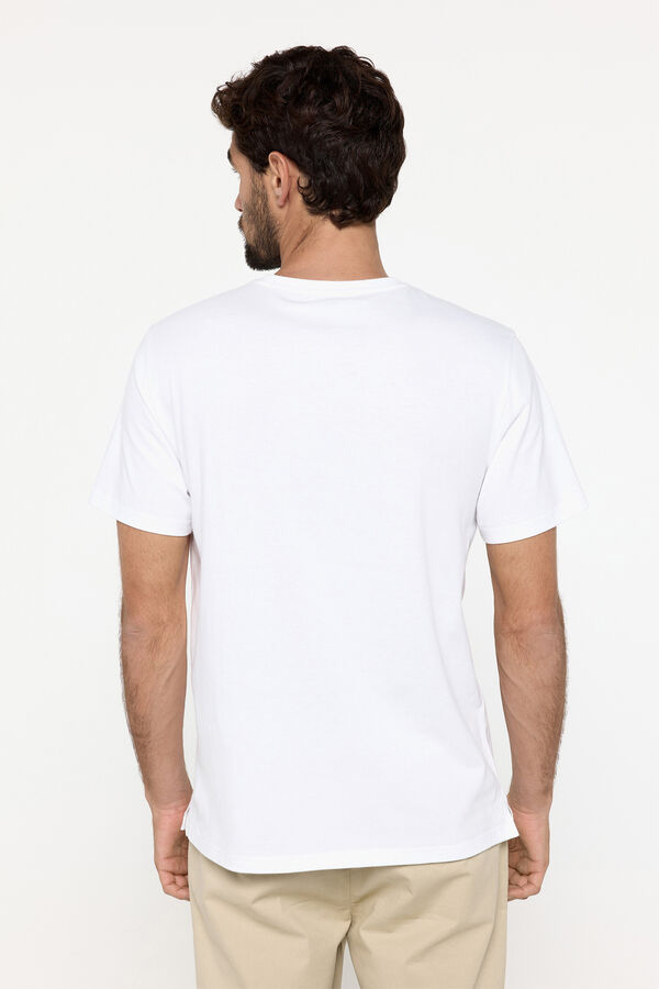 Fifty Outlet T-shirt logo PDH estampada Branco