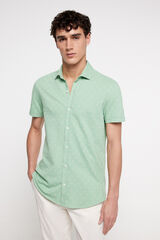 Fifty Outlet Camisa Piqué Estampada Verde