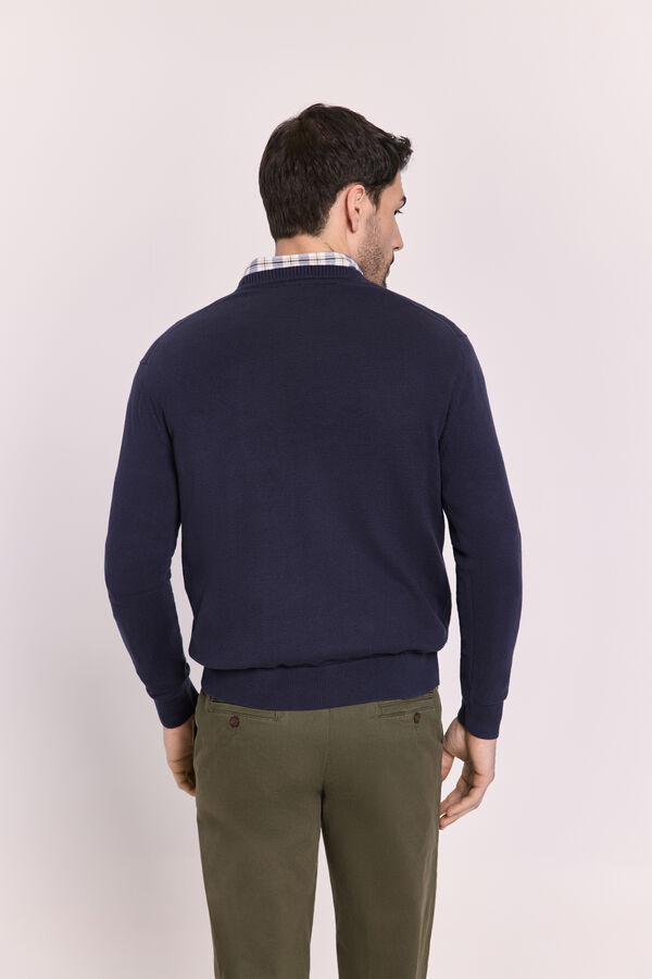Pedro del Hierro Jersey de punto logo Navy