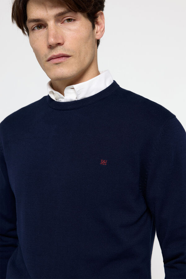 Pedro del Hierro Jersey B&aacute;sico Pedro Del Hierro Navy