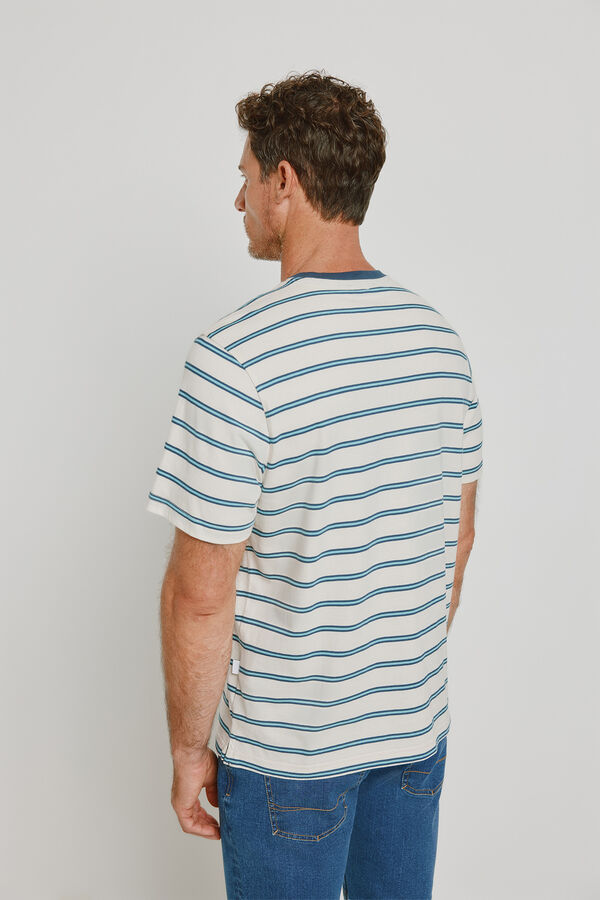Pedro del Hierro T-shirt de manga curta estampada Marinho