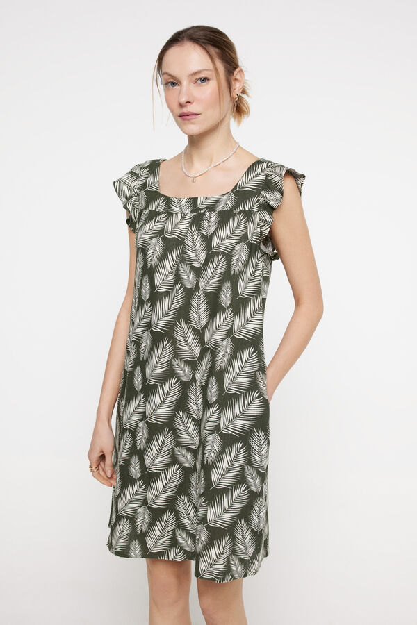 Fifty Outlet Lino dress Marrón