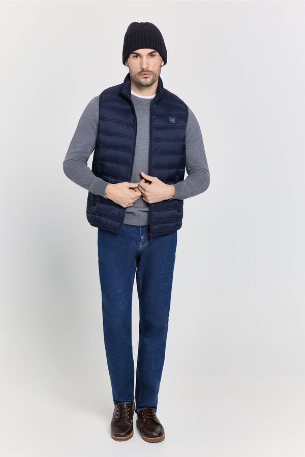 Pedro del Hierro Colete acolchoado ultralight Marinho