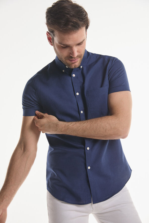 Fifty Outlet Camisa Lino Lisa Navy