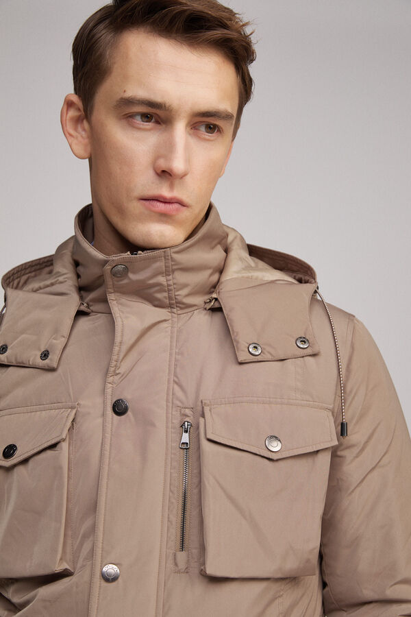 Fifty Outlet Anorak con capucha Beige