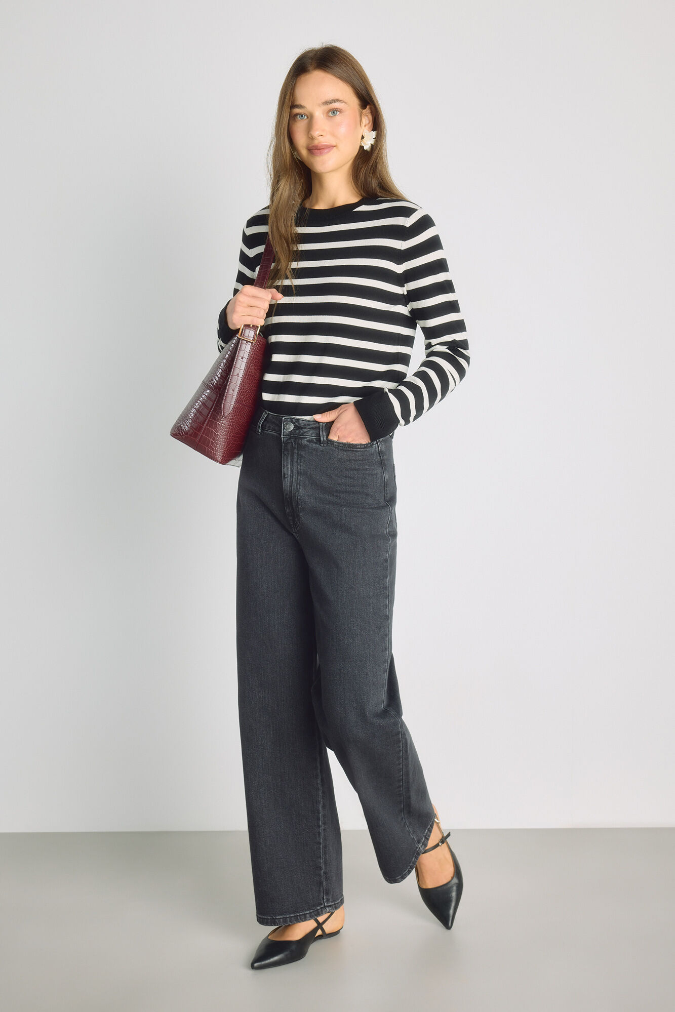 Milano Pantal&oacute;n denim ancho