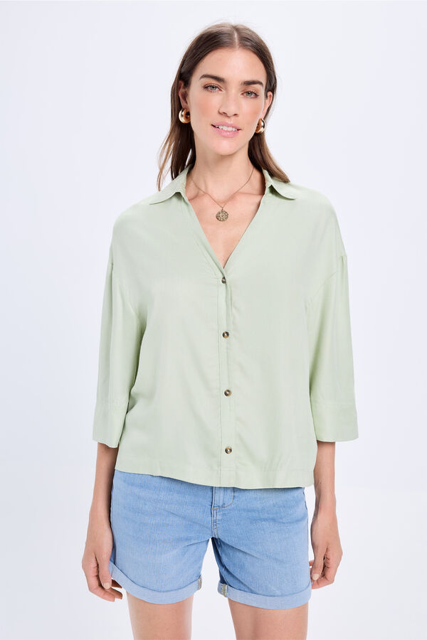 Milano Blusa cuello polo Verde
