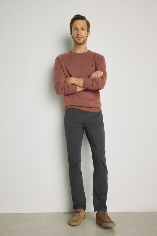 Springfield Pantal&oacute;n 5 bolsillos color Gris Oscuro