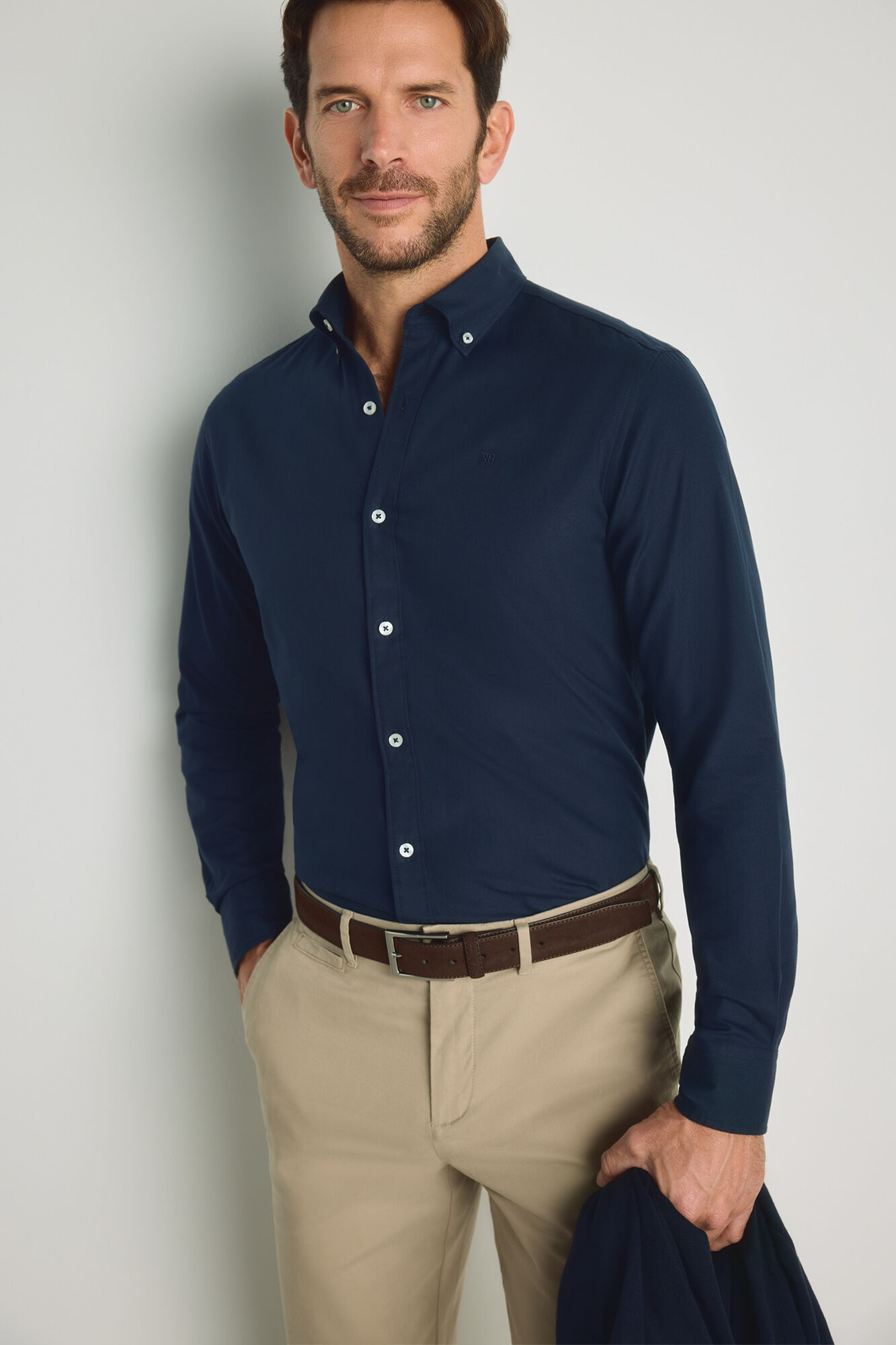 Pedro del Hierro Camisa lisa manga larga