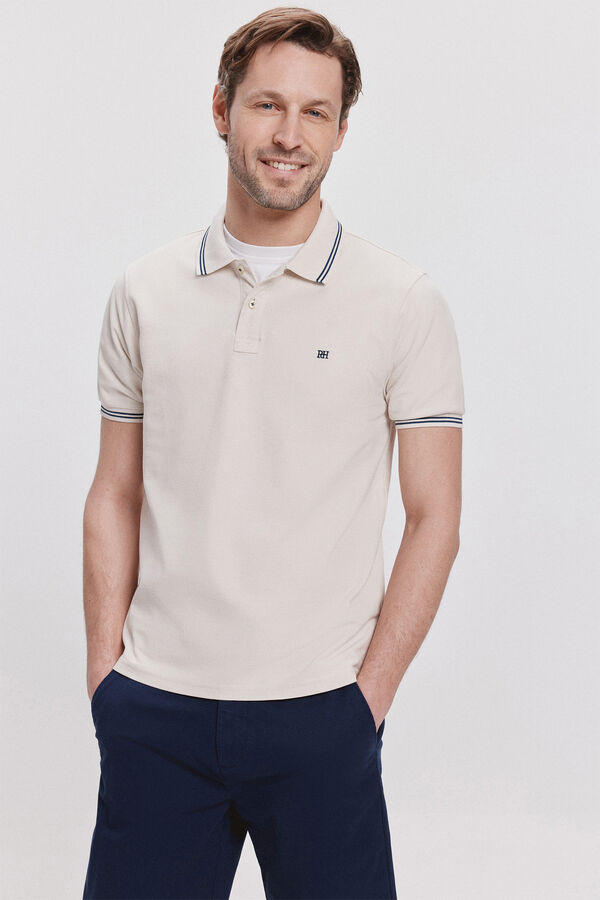 Pedro del Hierro Polo Tips Pedro Del Hierro C&aacute;qui escuro